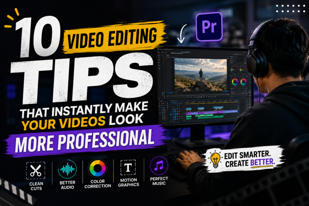 10 Video Editing Tips That Instantly Make Your Videos Look More Professional