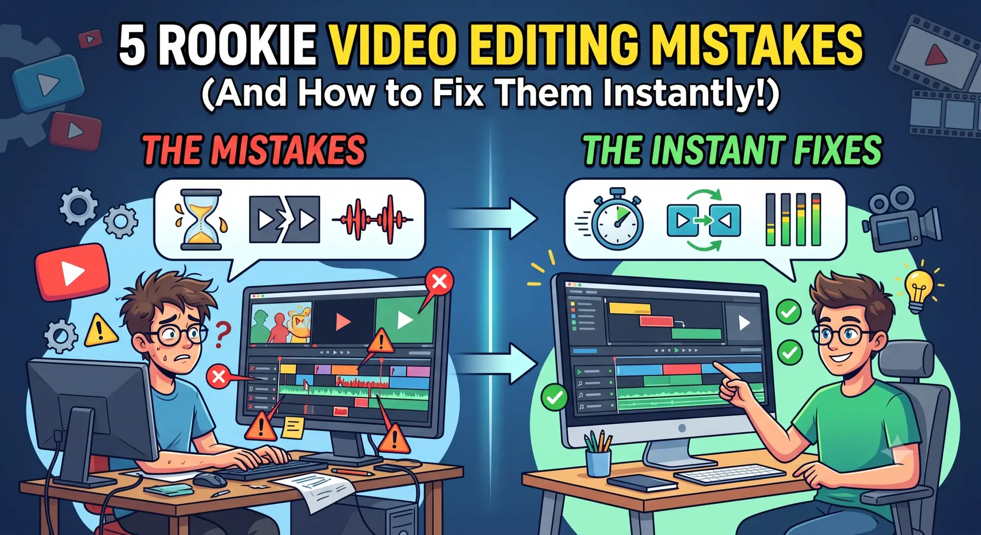 5 Rookie Video Editing Mistakes (And How to Fix Them Instantly)